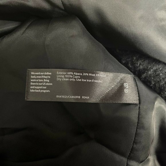 Eileen Fisher Chash Alpaca Blend Hooded Coat Lined Pockets Plaid Women XL NWT - Picture 16 of 16